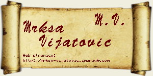 Mrkša Vijatović vizit kartica